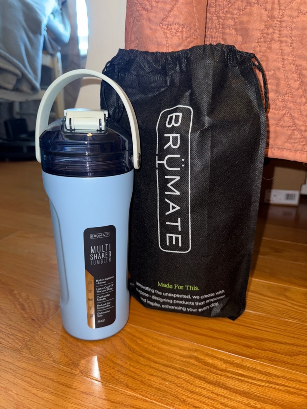 NWT BrüMate Multi Shaker Tumbler in Light Blue